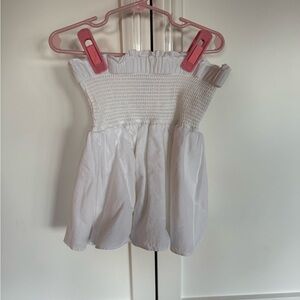 Janie and Jack Cream Smocked Top
